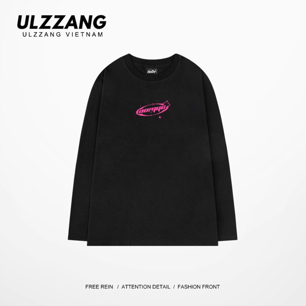 Áo thun dài tay local brand ULZZ ulzzang dáng unisex form rộng in hình Oral