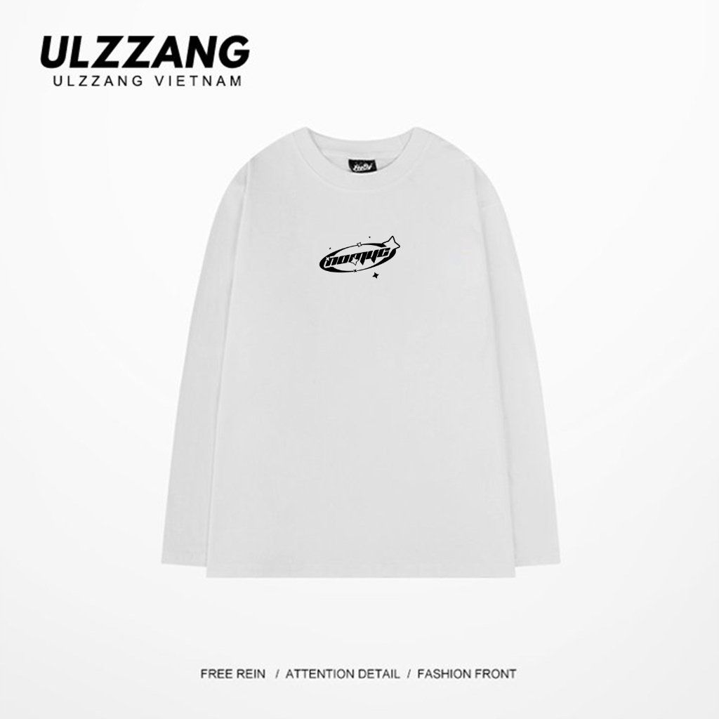 Áo thun dài tay local brand ULZZ ulzzang dáng unisex form rộng in hình Oral