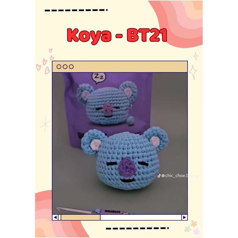móc khoá con gấu koya cute