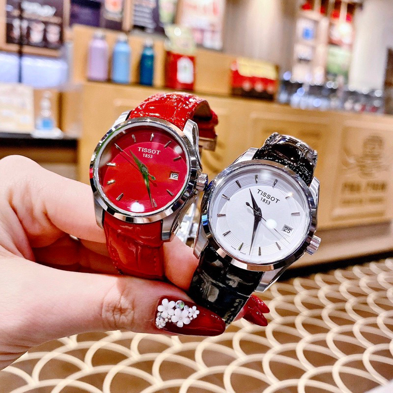 Đồng Hồ Nữ Tiss.ott Mặt Tròn Siz 32mm Dây Da Gồ Máy Quartz  Chống Nước Tốt