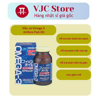 Viên dầu cá omega 3 bổ mắt orihiro nhật bản 180 viên