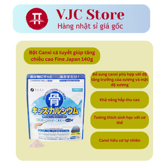 Bột Canxi cá tuyết tăng chiều cao Nhật Bản 140gr - Tăng chiều cao cho trẻ từ 1 tuổi