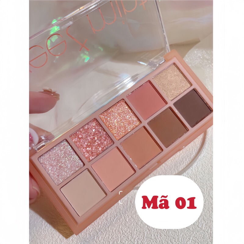 Bảng Phấn Mắt SWEET MINT 10 Màu Xinh Xắn, Lấp Lánh
