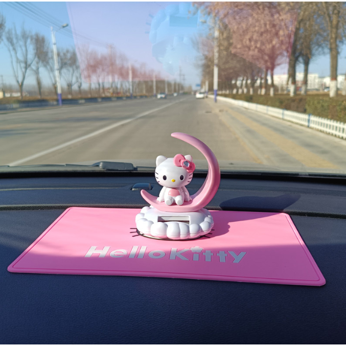 Set trang trí xe hơi Hello Kitty , Set trang trí bàn học bàn làm việc Hello Kitty