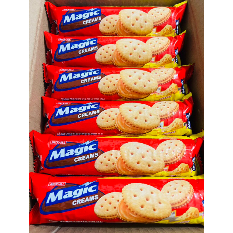 COMBO 5 CÂY Bánh cracker kem phô mai Magic gói 108g