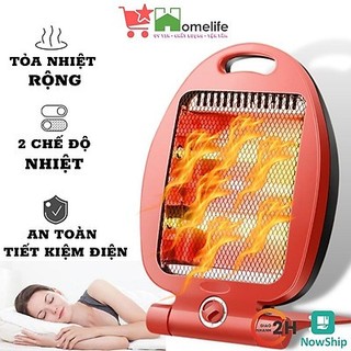 Máy sưởi - Quạt sưởi hồng ngoại hình cá 800w mẫu mới tiết kiệm điện, có lớp cách nhiệt an toàn