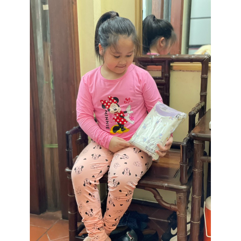 Bộ dài tay QiQi cotton xuất Hàn cho bé size nhỡ đại
