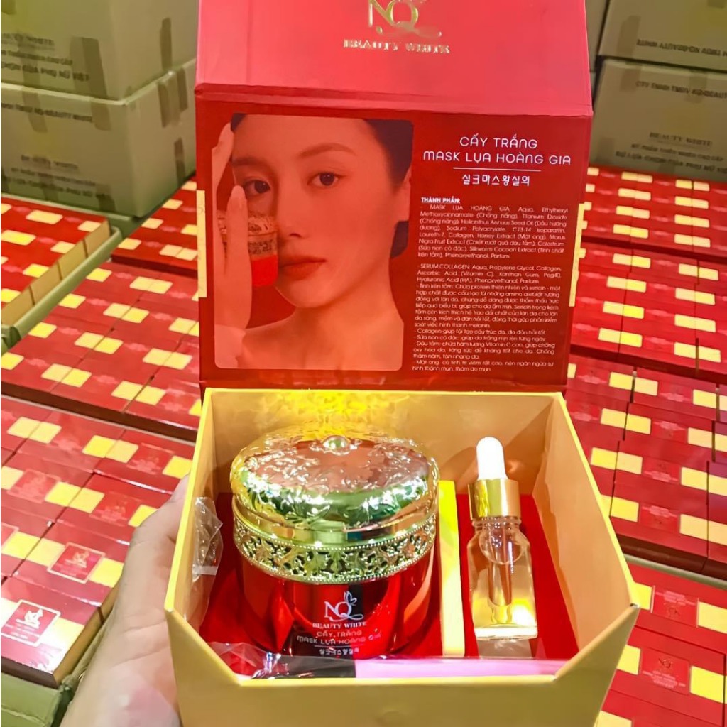 CẤY TRẮNG MASK LỤA HOÀNG GIA MẪU MỚI