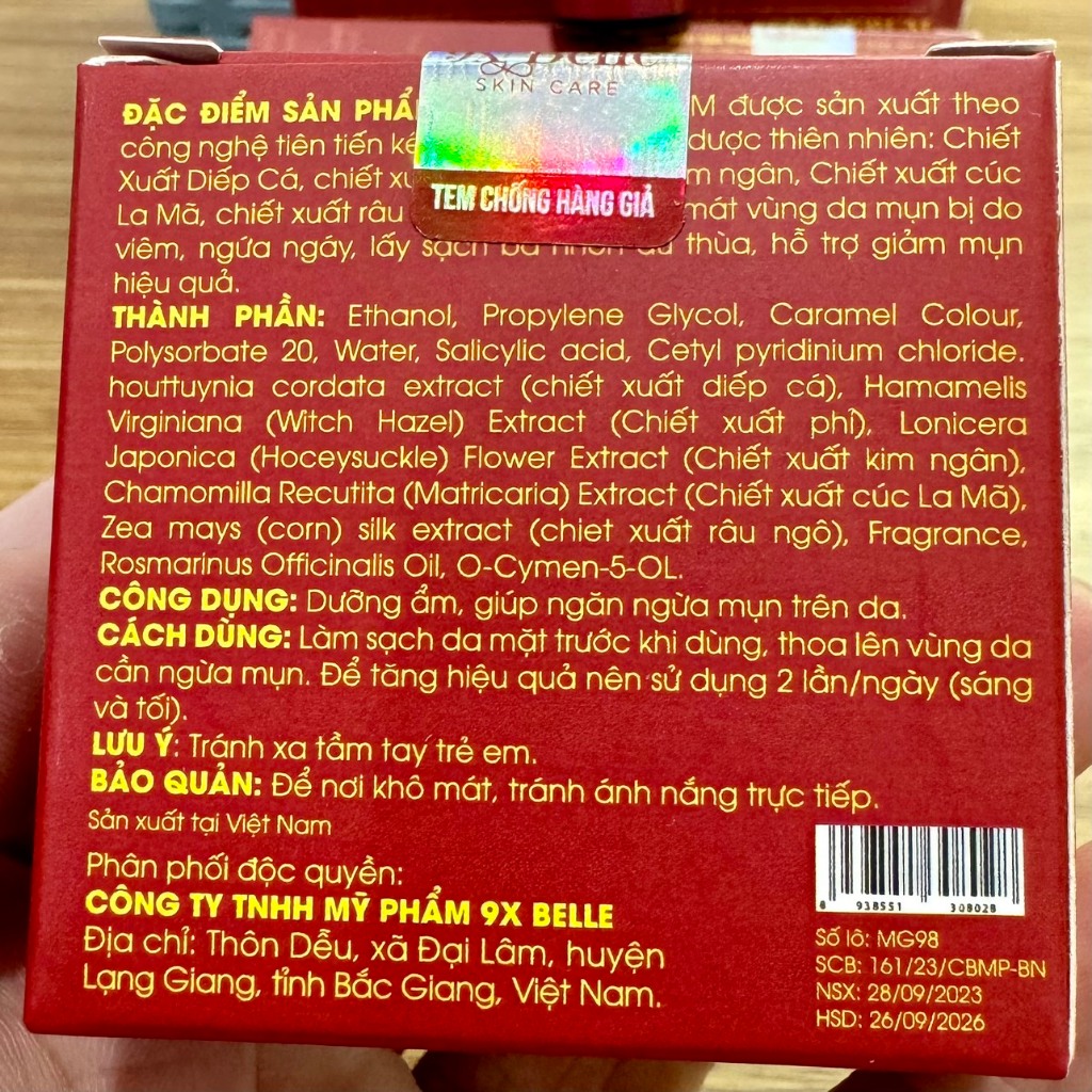 Le'peau Giảm Mụn Thâm Rỗ Lepeau Acne Serum 9x Belle Skin Care