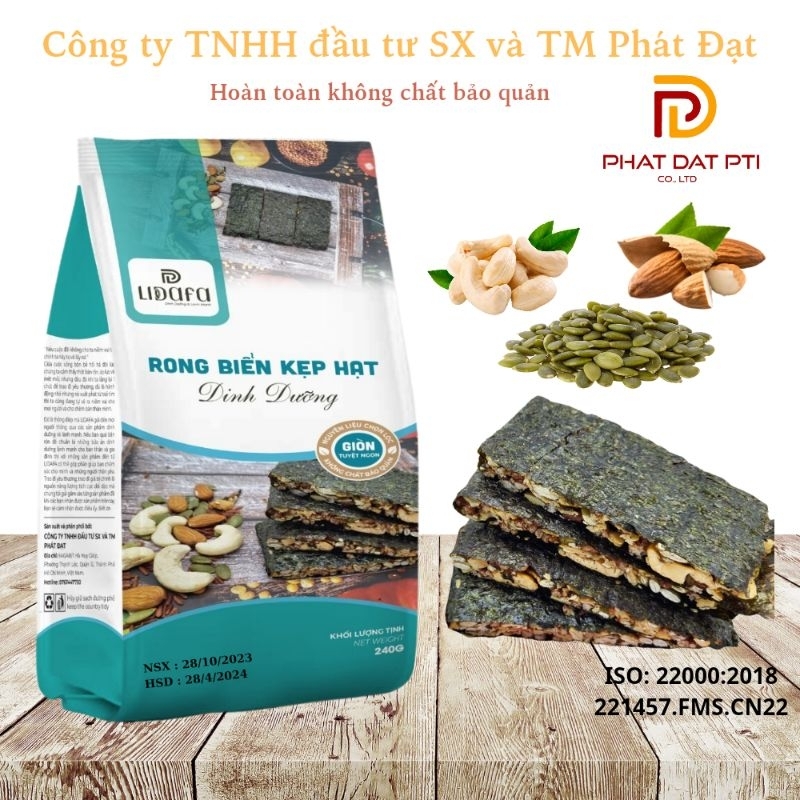 Rong biển kẹp hạt dinh dưỡng siêu ngon 240g