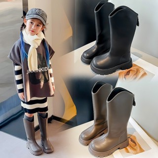  Giày bốt đùi da cho bé gái kiểu dáng bốt cao cổ sang chảnh mềm nhẹ êm mã BD265 