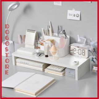 Kệ máy tính để bàn đa chức năng dùng để kê màn hình đặt trên bàn học, để sách vở, decor bàn học