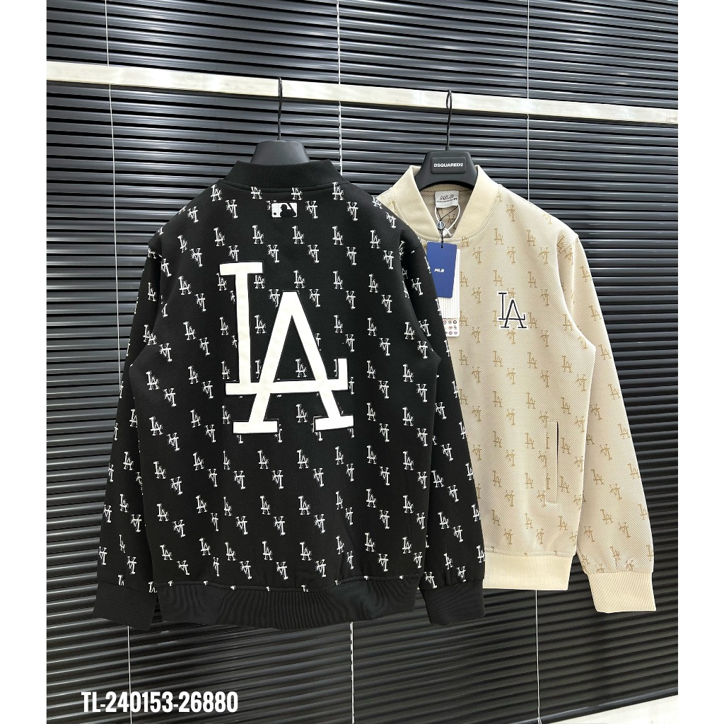 🔥Hot🔥Áo khoác bomber MLB họa tiết monogram thiết kế hot trend Nam nữ New 2023