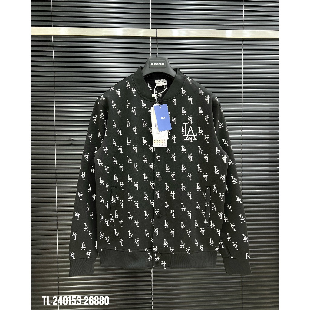 🔥Hot🔥Áo khoác bomber MLB họa tiết monogram thiết kế hot trend Nam nữ New 2023