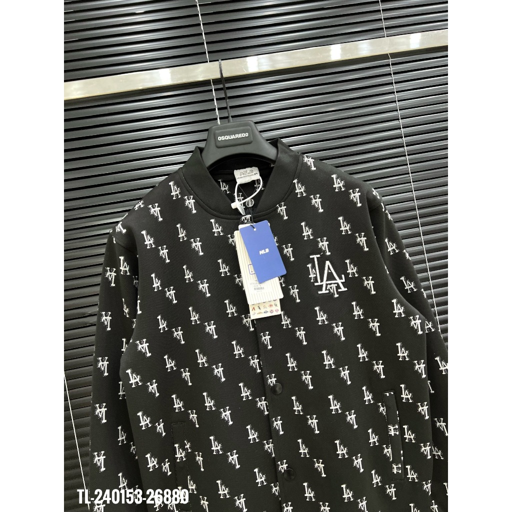🔥Hot🔥Áo khoác bomber MLB họa tiết monogram thiết kế hot trend Nam nữ New 2023