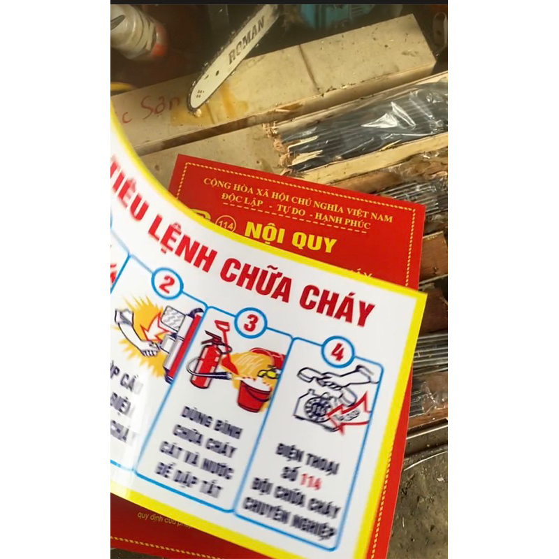 Bộ nội quy tiêu lệnh chữa cháy