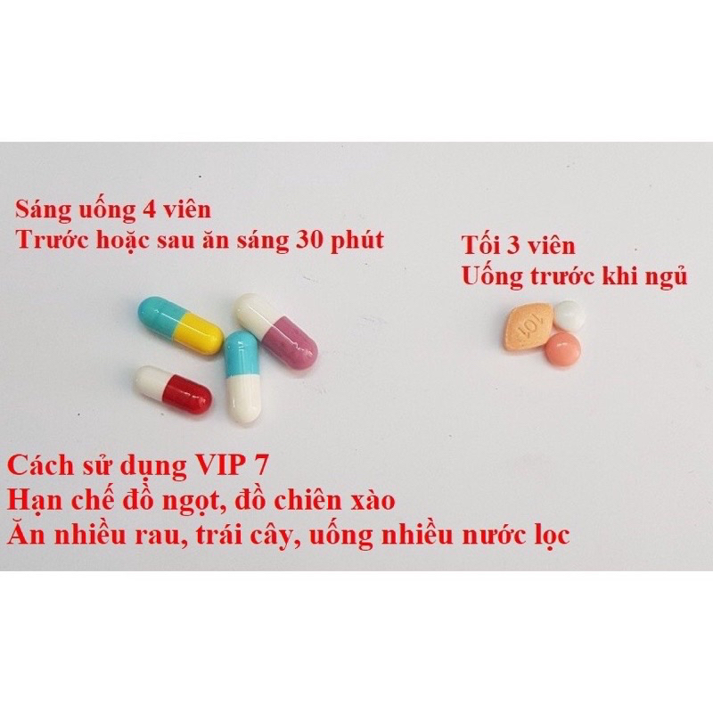 Giảm Cân Vip 7 Yanhee Giảm Ngay 3-5 kg / tuần Không Tác Dụng phụ