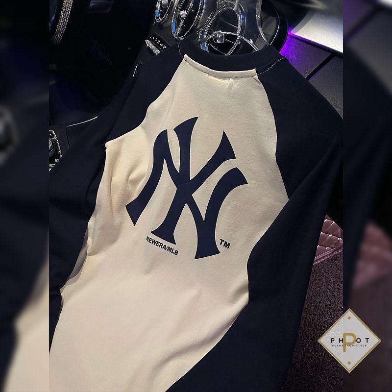 Áo thun chữ pha tay hàng QC