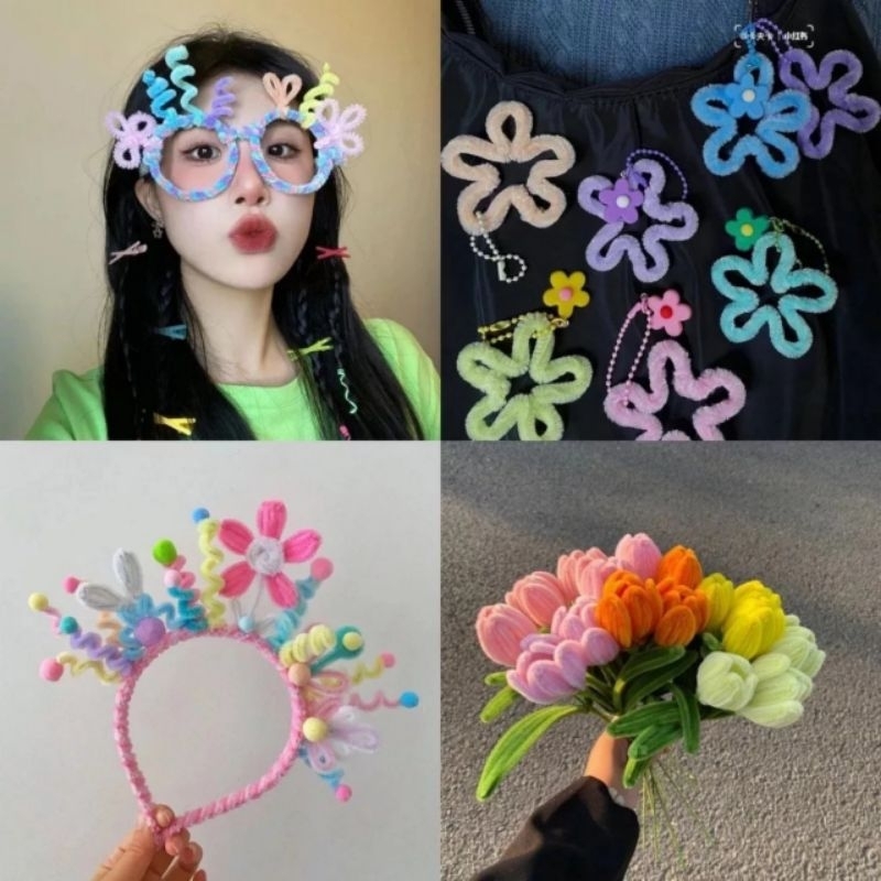 100 cành kẽm nhung trang trí làm hoa, cây thông, ....