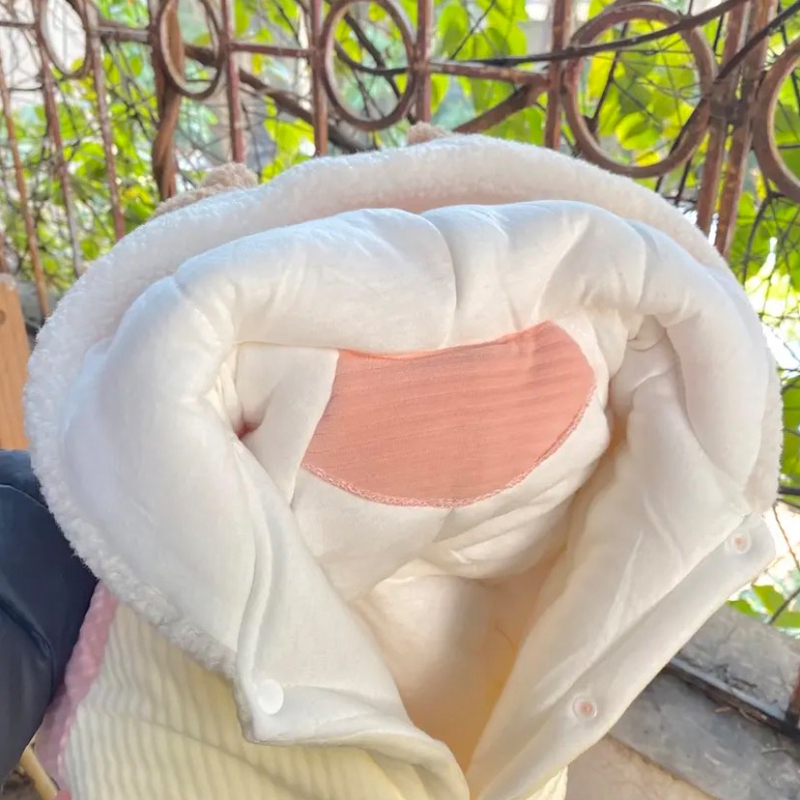 Body Nỉ Bông Cho Bé Trai, Bé Gái Hình Thỏ Đáng Yêu 3-12kg _BD26