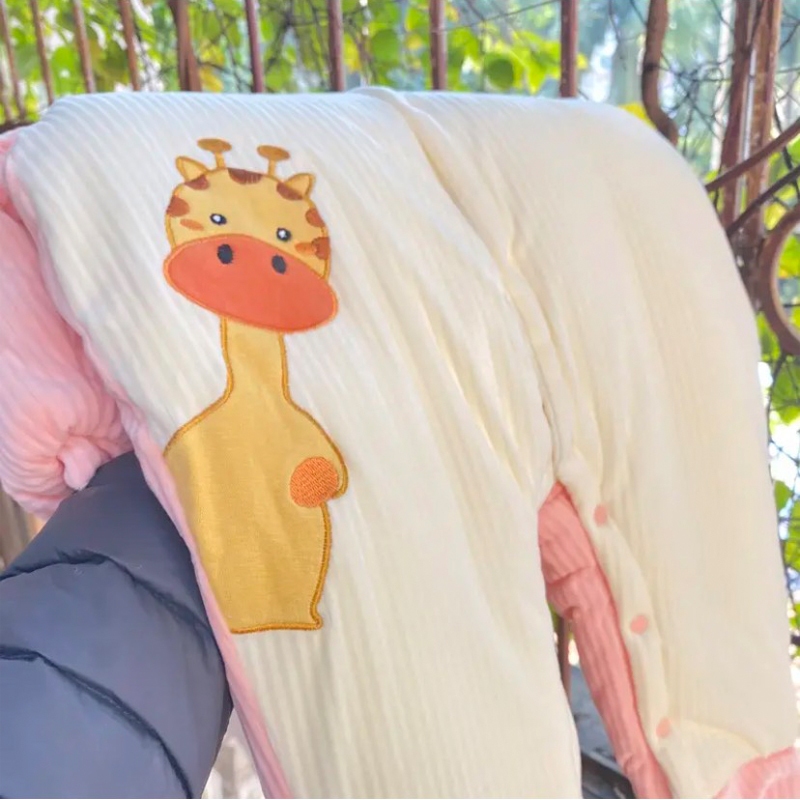 Body Nỉ Bông Cho Bé Trai, Bé Gái Hình Thỏ Đáng Yêu 3-12kg _BD26