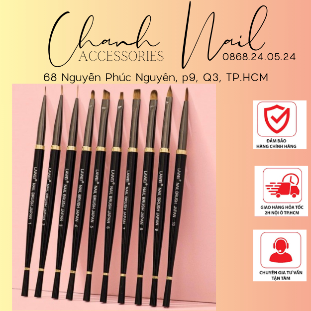 Bộ CỌ Nail LAWEI 10 Cây Cơ Bản