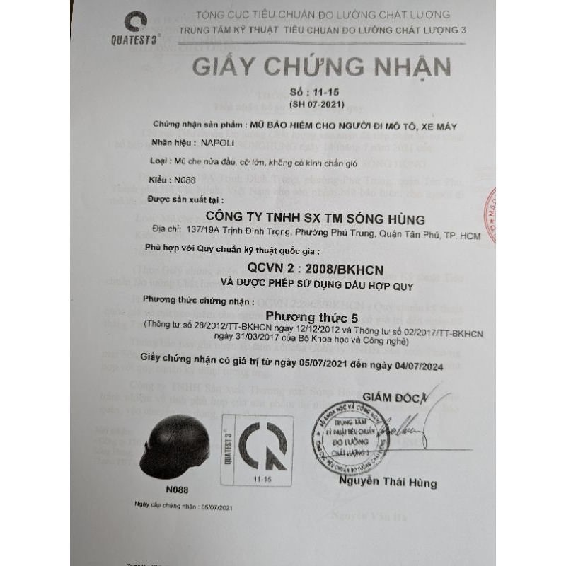 Mũ Bảo Hiểm 1/2 Nửa Đầu Sơn Đủ Màu Kiểu Dáng N088 Loại Rẻ Thuộc Top Bán Chạy