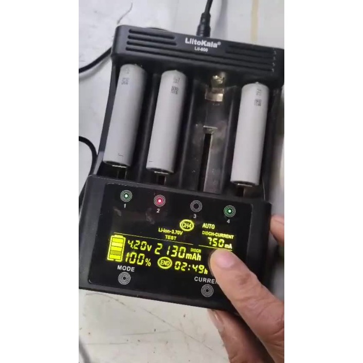 Cell pin 18650 TP xám 2000-2200mAh xả 10C/20A hàng mới chính hãng