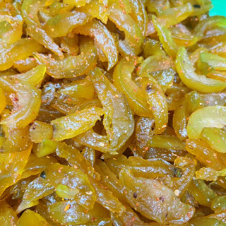 Ômai Mứt Cóc Dẻo Chua Cay(Chua Nhiều) Kèm Muối Ớt Chấm-Đặc Sẳn Hà Nội Hộp 500g