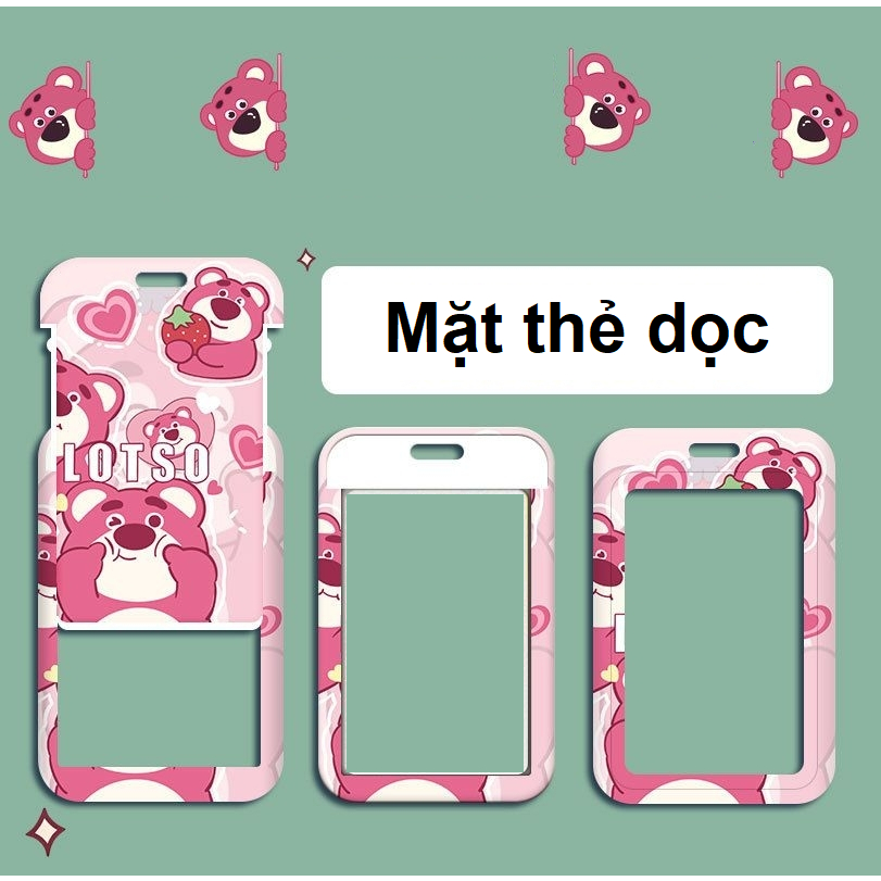 BỘ THẺ TÊN  ruột 5.5x8.5 Dọc Ngang Gấu Dâu Lotso, Sanrio, Blackpink Thẻ Sinh Viên,Học Sinh, Văn Phòng