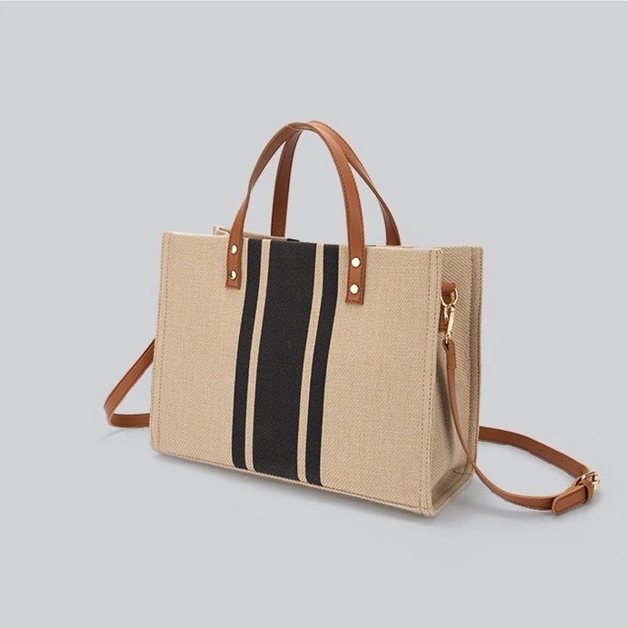 Túi xách cói có dây đeo chéo sang chảnh Túi công sở A4 kiểu dáng thời trang siêu hot