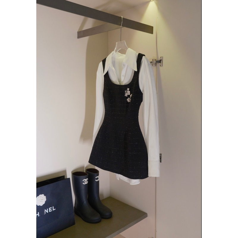 Set váy sơ mi 2 chi tiết luxury