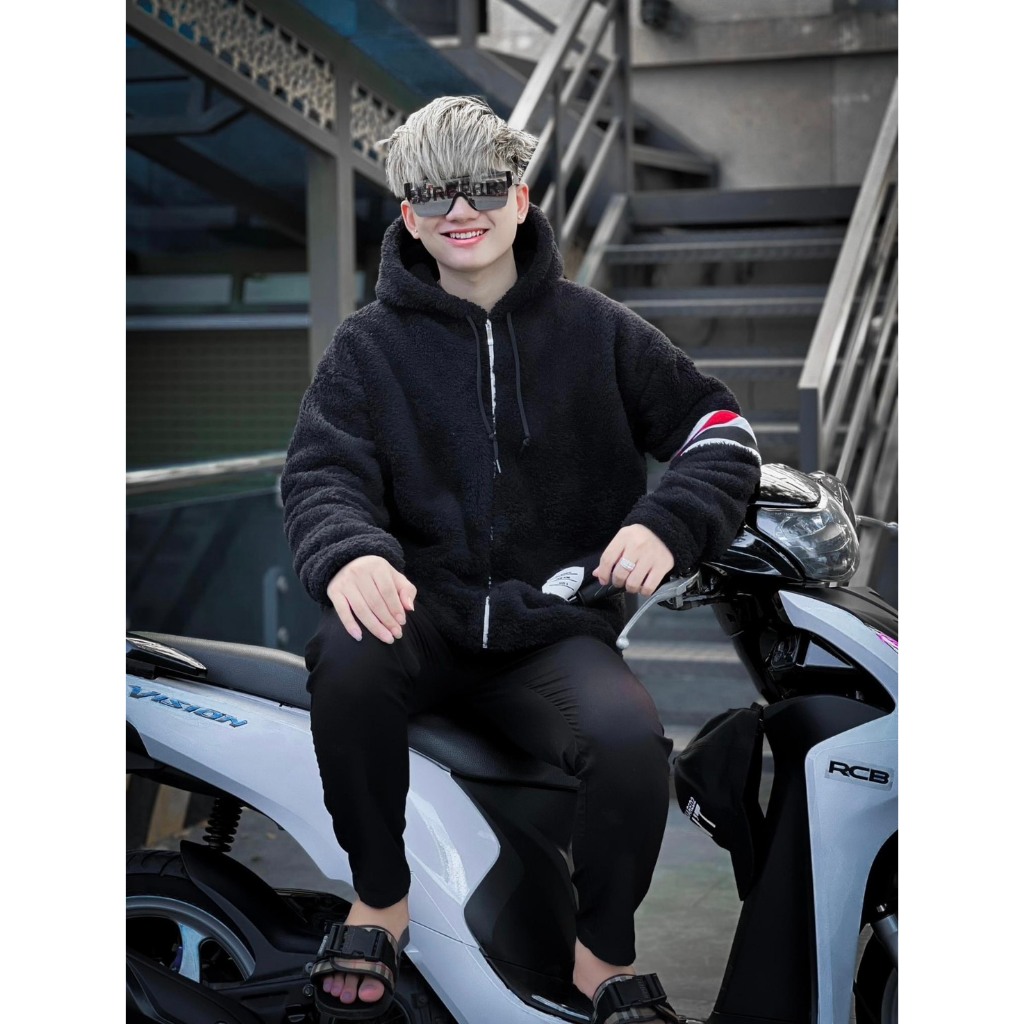 Áo Khoác Lông Thome Chất Lông Mượt 2 Mặt Có Mũ Thiết Kế Hot Nhất Mùa Đông