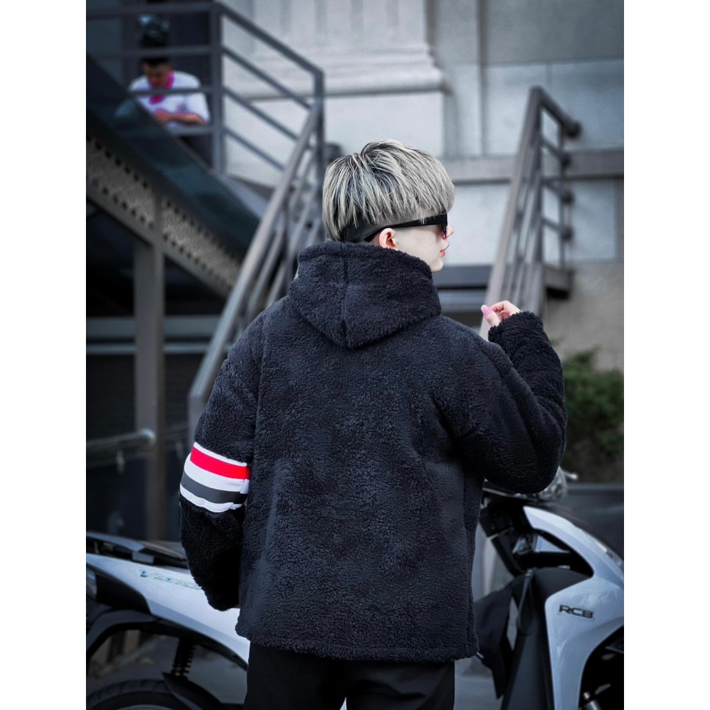 Áo Khoác Lông Thome Chất Lông Mượt 2 Mặt Có Mũ Thiết Kế Hot Nhất Mùa Đông