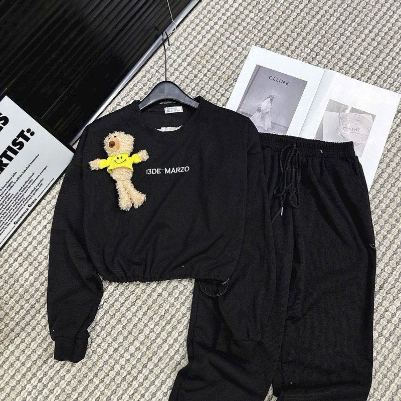 Set Nỉ Kèm Gấu QC