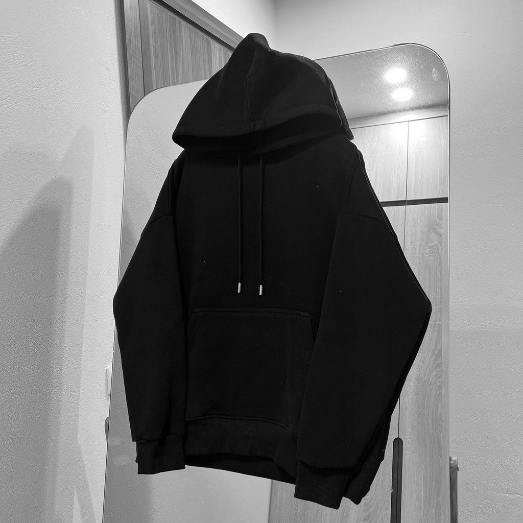 Áo Hoodie Nam Nữ Trơn Unisex Cao Cấp - Áo Nỉ Trơn Form Rộng Bông Dày Dặn