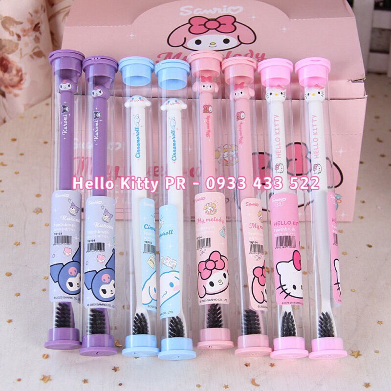 Bàn chải răng Hello Kitty - Melody - Cinnamoroll - Kuromi