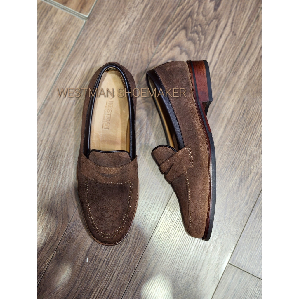 Giày Lười Da Lộn Nam - Suede Penny Loafer Westman W0008DL