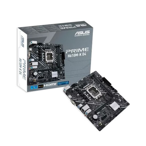Main Asus Prime H610M-K D4 2 khe ram Socket 1700 chính hãng bảo hành 36 tháng