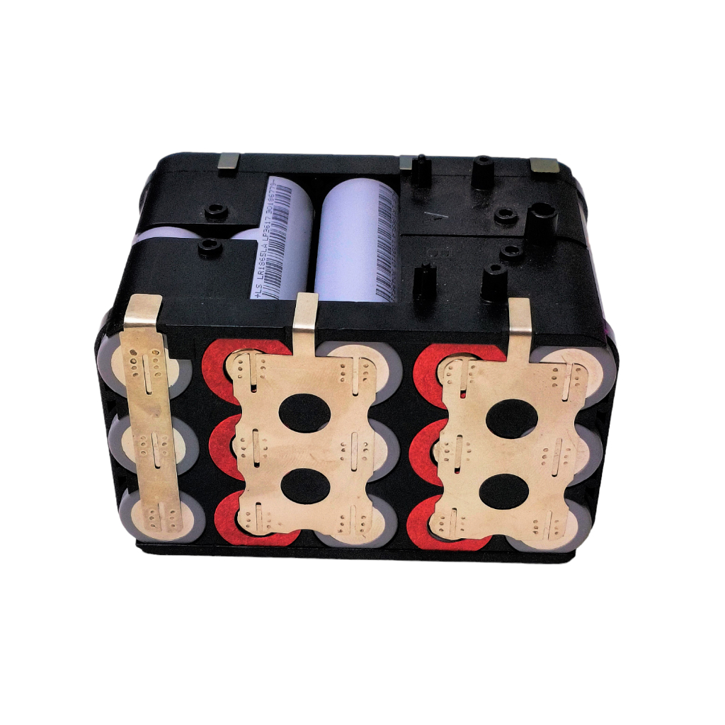 Khối pin 5S 21V đóng sẵn Chính hãng Lishen Xám . Dung lượng cao, dòng xả pin cao. pin li-on 18650 - Limo