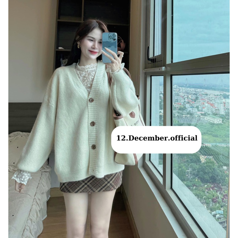 Cardigan trơn dáng rộng 117