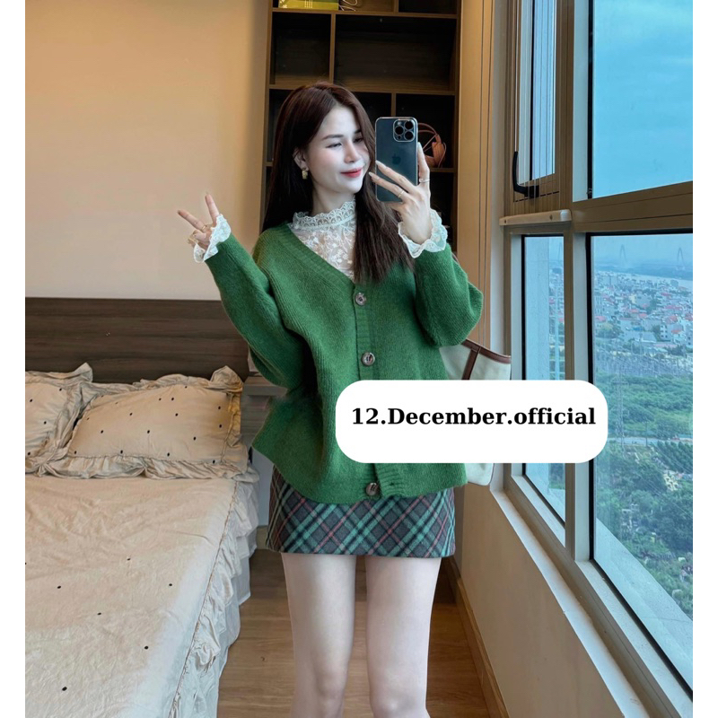 Cardigan trơn dáng rộng 117