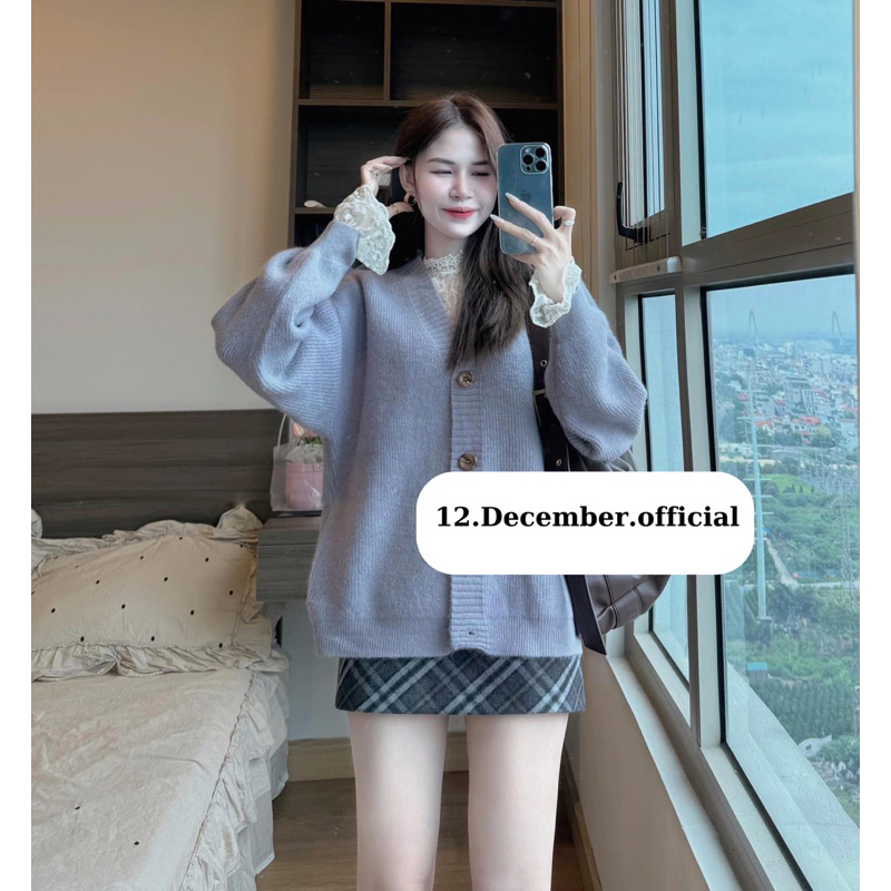 Cardigan trơn dáng rộng 117