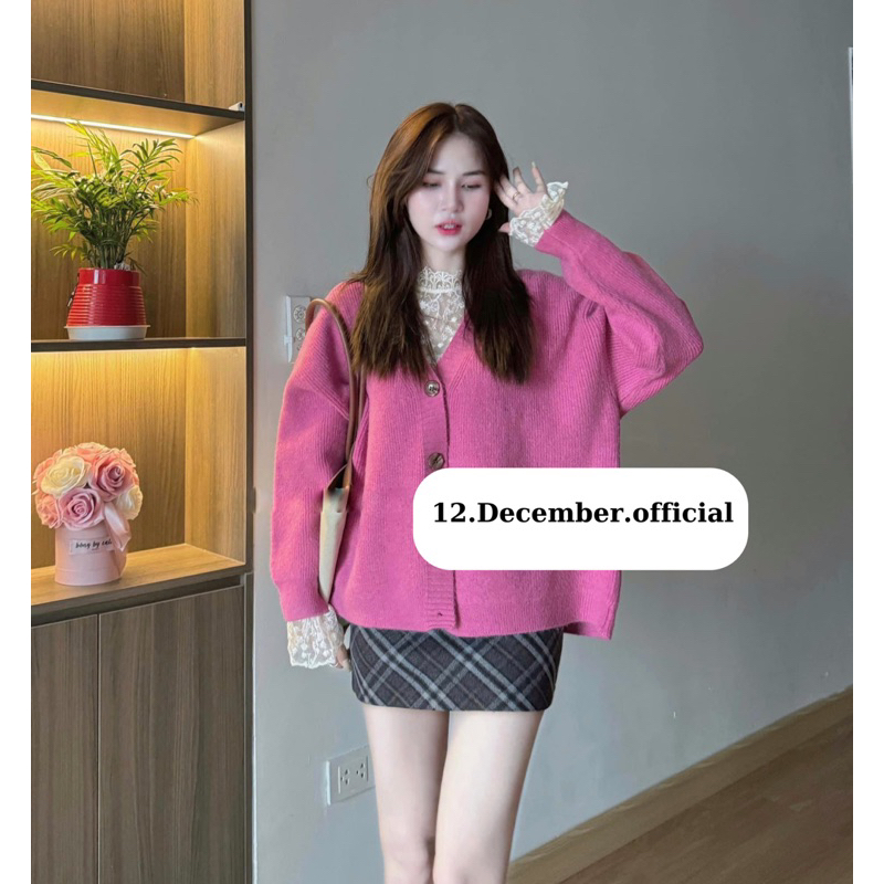 Cardigan trơn dáng rộng 117