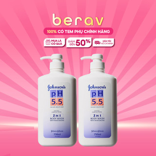Sữa tắm johnson's ph 5.5 2in1 nourishing body wash 750ml
