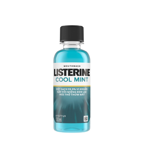 Nước Súc Miệng Giữ Hơi Thở Thơm Mát Listerine Coolmint 100ml