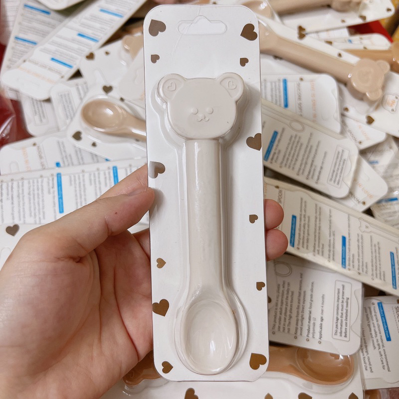 Thìa silicon gấu Mumbebe