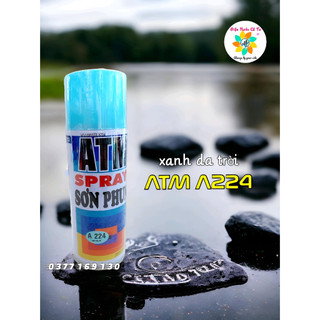 Sơn xịt atm spray màu xanh da trời a224 - sơn xịt gốc dầu