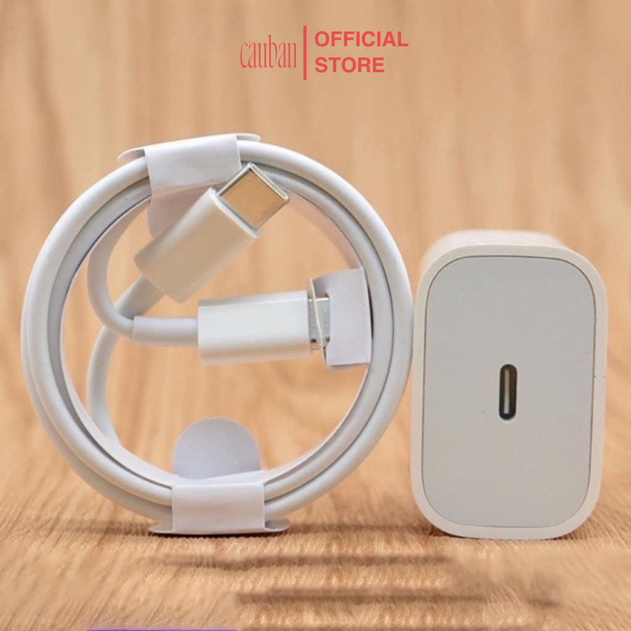 Bộ sạc nhanh PD 20W FocCon  cho 7 8 plus X Xr Xs Max 11 12 13 14 Pro Max