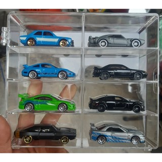 Hộp đựng xe mô hình Hot Wheels 1:64 Acrylic mica